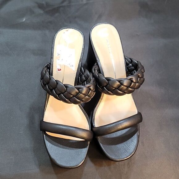 BRAND NEW REPORT DOUBLE STRAP ROUND OPEN TOE BLOCK HEEL SANDAL - Picture 10 of 14